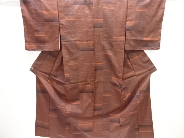 JAPANESE KIMONO / NISHIJIN OMESHI / WOVEN STRIPE 